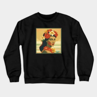 Hula Girl Crewneck Sweatshirt